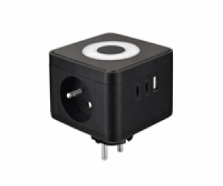 Viking síťový adaptér Y23L, 2x 230 V, 1x USB-A, 2x USB-C,...