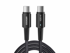 Kábel USB-C na USB-C 100W Essager 1 m (čierny)