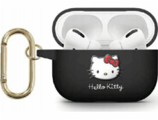 Sourcing Hello Kitty HKAP23DKHSK Airpods Pro 2 (2022/2023) kryt černo/černý silikonový 3D Kitty Head