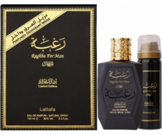 Lattafa  Raghba For Men 100ml EDP + DEO 50ml