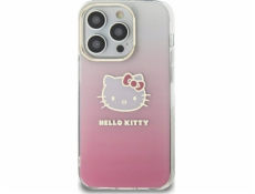 Sourcing Hello Kitty HKHCP15SHDGKEP iPhone 15 / 14 / 13 6.1 růžové/růžové pevné pouzdro IML Gradient Electrop Kitty Head