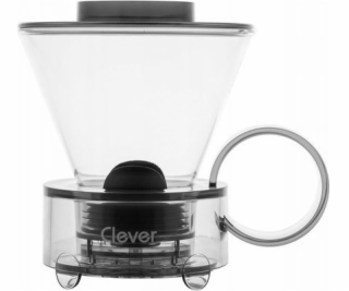 Clever  Dripper - Skleněný kávovar 500ml, transparentní šedý