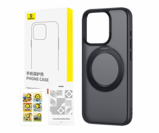 Phone Case with Stand Baseus SkyRing 360° for iP 15 +temp...