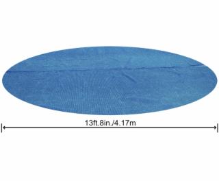 Solarní plachta na bazén 417 cm modrá kulatá