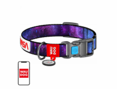 Waudog  NASA21  nylon dog collar with QR code, size L