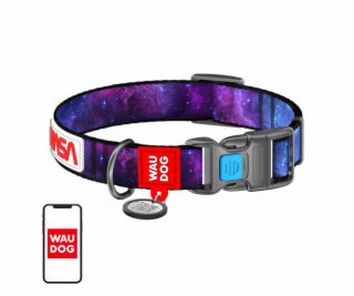 Waudog nylon dog collar with QR code  NASA21 , size XL