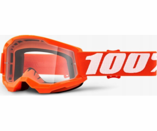 100% Gogle 100% ZTRATA 2 JUNIOR ORANGE (Szyba Przezroczys...