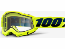 100% Gogle 100% ACCURI 2 ENDURO MOTO YELLOW (Szyba Przezroczysta Podwójna) (NEW)