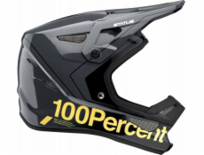 100% Kask full face juniorski 100% STATUS DH/BMX Helmet Carby Charcoal roz. S (47-48 cm) (NEW)