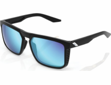 100% Okuliare 100% RENSHAW Matte Black - HiPER Blue Multilayer Mirror Lens (Blue Multilayer Mirror Lens, LT 15%) (NOVINKA)