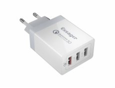 Wall charger, Essager, ECTQC3-FBB02,  3xUSB, 30W (white)