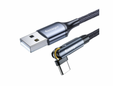 USB-A 3in1 cable, Essager, EXCCXT-WX0G, USB-C/Lightning/Micro, 15W, 1m (grey)