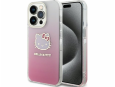 Sourcing Hello Kitty HKHCP13LHDGKEP iPhone 13 Pro / 13 6.1 růžové/růžové pevné pouzdro IML Gradient Electrop Kitty Head