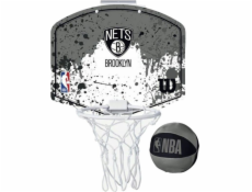 Wilson  NBA Team Brooklyn Nets Mini Hoop WTBA1302BRO šedá Jedna velikost