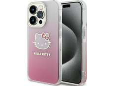 Sourcing Hello Kitty HKHCP14LHDGKEP iPhone 14 Pro 6.1 růžové/růžové pevné pouzdro IML Gradient Electrop Kitty Head