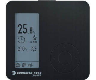 Euroster 4040 SMART programovatelný regulátor teploty, černý