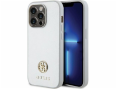 Guess  GUHCP15LPS4DGPS iPhone 15 Pro 6.1 stříbrný/stříbrný pevný obal Strass Metal Logo