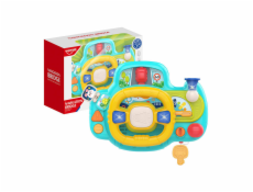 Interactive steering wheel for children (blue) Huanger HE0541