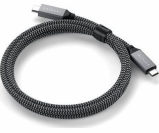 Satechi USB-C – USB-C kabel USB 0,8 m černý (ST-U4C80M)