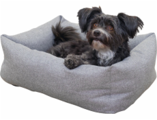 KERBL Ely Pet Bed - Grey-Turquoise - 60 x 45 x 23 cm