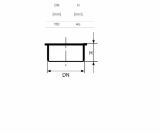 Vnitřní kanalizační žaluzie Ultra dB, O 110 mm