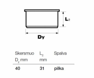 Vnitřní kanalizační žaluzie Wavin, O 40 mm