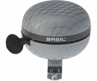 Zvonek na kolo Basil NOIR BELL 60mm, stříbrná metalíza (B...