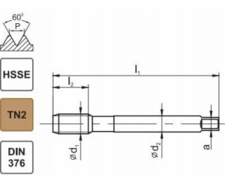 Fanar THREAD M 4 DIN-376B (6H) HSSE TN 800X