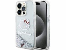 Sourcing Hello Kitty HKHCP13XLIKHET iPhone 13 Pro Max 6,7 stříbrné/stříbrné pevné pouzdro Liquid Glitter Charms Kitty Head