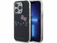 Sourcing Hello Kitty HKHCP15LHKHLK iPhone 15 Pro 6.1 černo/černé pevné pouzdro IML Kitty Face