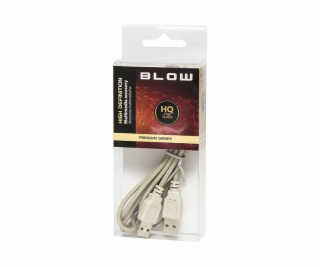 Kabel BLOW USB Typ AM, USB Typ AM, 1,5m, bílý 66-134