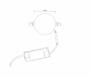 Vestavné svítidlo Domoletti FRAMELESS, 10W, 4000°K, LED