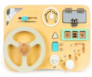 Vzdělávací tabule EcoToys Steering Wheel, žlutá