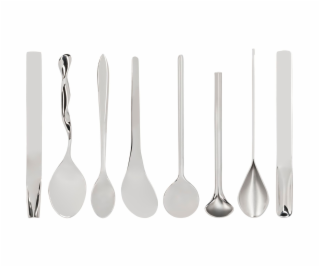 Alessi Designer Set of 8 Coffee Spoons MSPOONSET