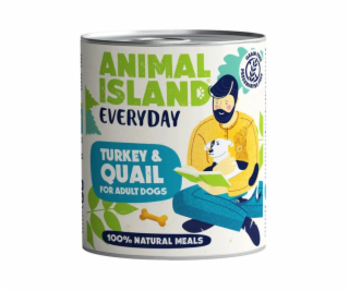 ANIMAL ISLAND Everyday Turkey and quail - vlhké krmivo pr...