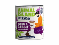 ANIMAL ISLAND Everyday Turkey and rabbit - vlhké krmivo pro psy - 800g