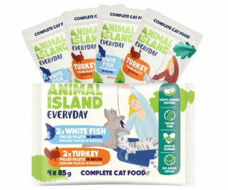 ANIMAL ISLAND Everyday Turkey and White fish fillets in b...