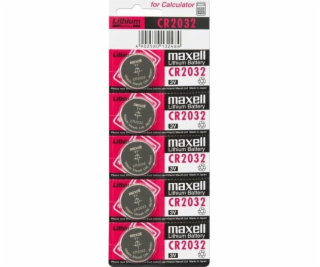 Baterie Maxell CR2032 210mAh 5 ks.