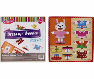 Mega Creative DREW DRESS UP PUZZLE 10 EL 30X30 MC WOOD 80/