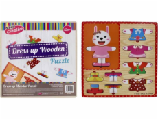 Mega Creative DREW DRESS UP PUZZLE 10 EL 30X30 MC WOOD 80/