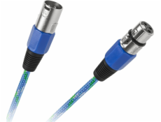 XLR - XLR kabel 5m modrý (KPO2754-5)