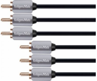 Kruger&Matz RCA (Cinch) x3 - RCA (Cinch) x3 kabel 1,8 m š...