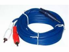 Jack kabel 3,5 mm - RCA (Cinch) x2 1,8 m modrý (KPO2749-1,8)