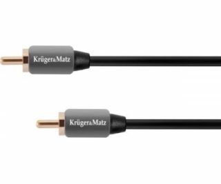 Kruger&Matz RCA (Cinch) - RCA (Cinch) kabel 1m šedý (KM0301)