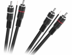 RCA (Cinch) x2 - RCA (Cinch) x2 kabel 5m černý (KPO2687-5)