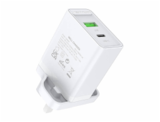 USB-A, USB-C Wall Charger Vention FBBW0-UK 18W/20W UK White