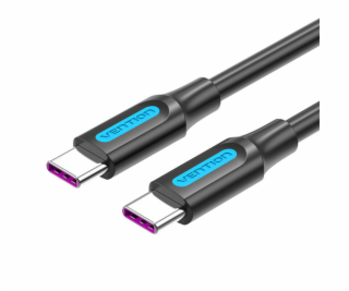 USB-C 2.0 Cable Vention COTBG 5A, PD 100W, 1.5m Black PVC