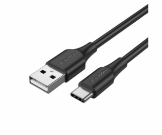 USB 2.0 to USB-C cable Vention CTHBC 3A, 0,25m black