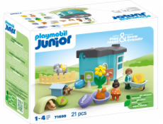 PLAYMOBIL 71690 Junior: Zvířecí penzion s dávkovačem jídla, stavebnice