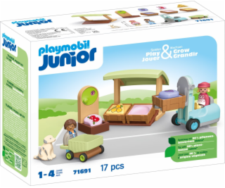 PLAYMOBIL 71691 Junior: Ekologický stánek a vysokozdvižný...